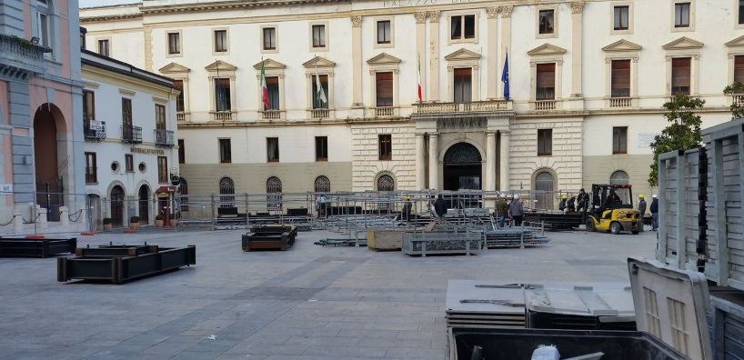 Piazza Mario Pagano, primi lavori piazza mario pagano potenza one